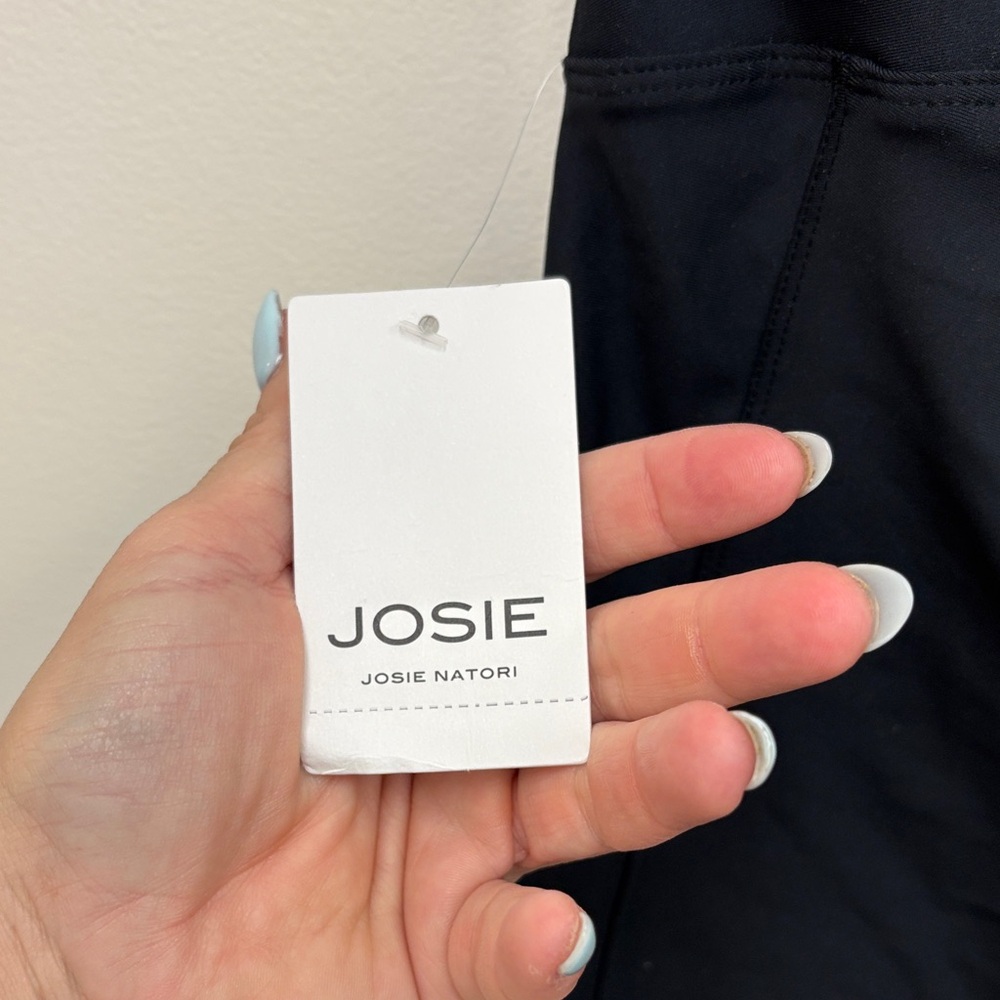 Josie High-Rise Black Bike Shorts with Side Pocket - Picture 5 of 5